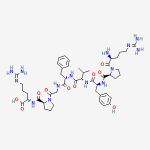 N~5~-(Diaminomethylidene)-L-ornithyl-L-prolyl-L-tyrosyl-L-valyl-L-phenylalanylglycyl-L-prolyl-N~5~-(diaminomethylidene)-L-ornithine