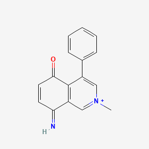 8-Imino-2-methyl-5-oxo-4-phenyl-5,8-dihydroisoquinolin-2-ium