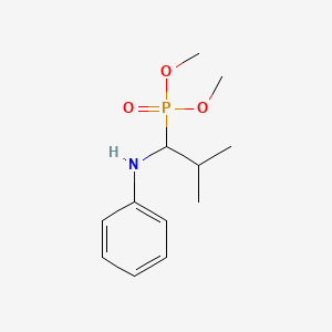 Dimethyl (1-anilino-2-methylpropyl)phosphonate