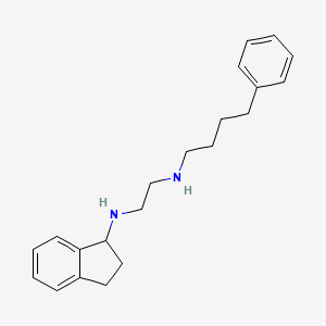 N~1~-(2,3-Dihydro-1H-inden-1-yl)-N~2~-(4-phenylbutyl)ethane-1,2-diamine