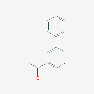 molecular formula C15H14O B12575304 Ethanone, 1-(4-methyl[1,1'-biphenyl]-3-yl)- CAS No. 301806-32-6