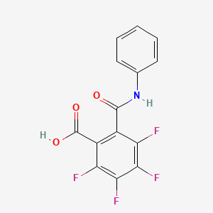 2,3,4,5-Tetrafluoro-6-(phenylcarbamoyl)benzoic acid