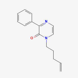 molecular formula C15H16N2O B12575309 1-(Pent-4-en-1-yl)-3-phenylpyrazin-2(1H)-one CAS No. 600725-75-5