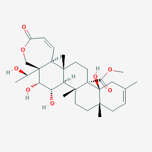 molecular formula C30H44O8 B1257531 Galphimine A 