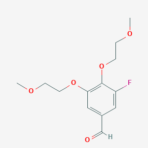 3-Fluoro-4,5-bis(2-methoxyethoxy)benzaldehyde