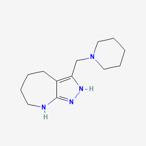 3-(1-Piperidinylmethyl)-1,2,4,5,6,7-hexahydropyrazolo[3,4-b]azepine