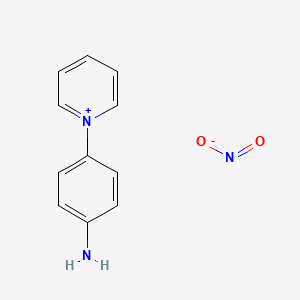 molecular formula C11H11N3O2 B12575335 1-(4-Aminophenyl)pyridin-1-ium nitrite CAS No. 200441-16-3