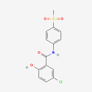 5-Chloro-2-hydroxy-N-[4-(methanesulfonyl)phenyl]benzamide