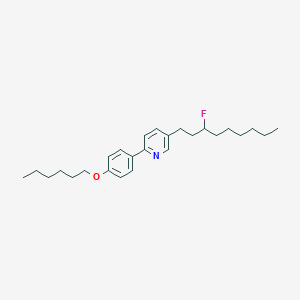 5-(3-Fluorononyl)-2-[4-(hexyloxy)phenyl]pyridine