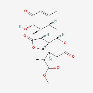 methyl (2R)-2-[(1S,5R,6S,7S,11S,13R,17S)-7-hydroxy-6,10-dimethyl-4,8,15-trioxo-3,14-dioxatetracyclo[11.4.0.01,5.06,11]heptadec-9-en-17-yl]propanoate