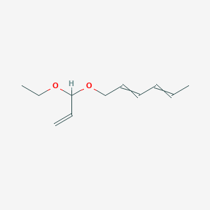 1-[(1-Ethoxyprop-2-en-1-yl)oxy]hexa-2,4-diene