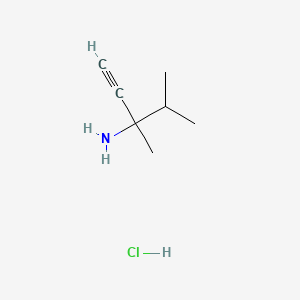 3,4-Dimethylpent-1-yn-3-amine hydrochloride