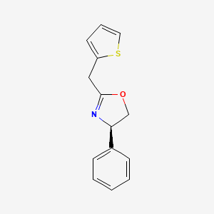 Oxazole, 4,5-dihydro-4-phenyl-2-(2-thienylmethyl)-, (R)-