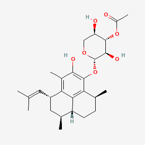molecular formula C27H38O7 B1257553 pseudopterosin C CAS No. 104881-78-9