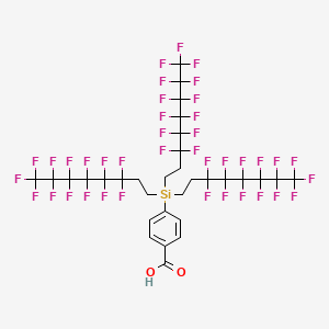 Benzoic acid, 4-[tris(3,3,4,4,5,5,6,6,7,7,8,8,8-tridecafluorooctyl)silyl]-