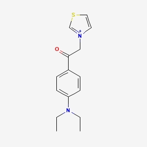 Thiazolium, 3-[2-[4-(diethylamino)phenyl]-2-oxoethyl]-