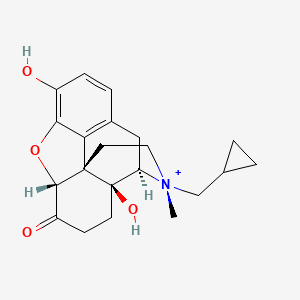 Morphinanium, 17-(cyclopropylmethyl)-4,5-epoxy-3,14-dihydroxy-17-methyl-6-oxo-, (5alpha)-