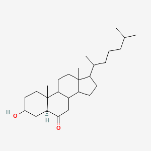 molecular formula C27H46O2 B1257604 5alpha-Cholestan-3beta-ol-6-one 