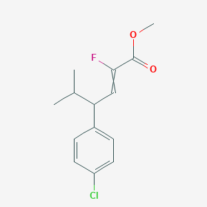 Methyl 4-(4-chlorophenyl)-2-fluoro-5-methylhex-2-enoate