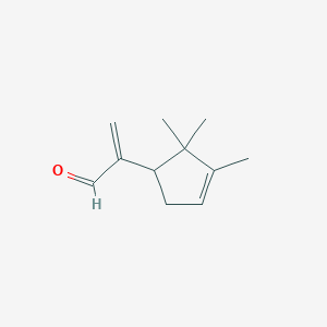 molecular formula C11H16O B1257616 2-(2,2,3-Trimethylcyclopent-3-enyl)acrylaldehyde CAS No. 139539-68-7
