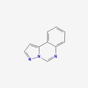 molecular formula C10H7N3 B1257617 Pyrazolo[1,5-c]quinazoline 