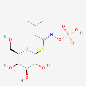 molecular formula C12H23NO9S2 B1257619 1-S-[(1Z)-3-methyl-N-(sulfooxy)pentanimidoyl]-1-thio-beta-D-glucopyranose 