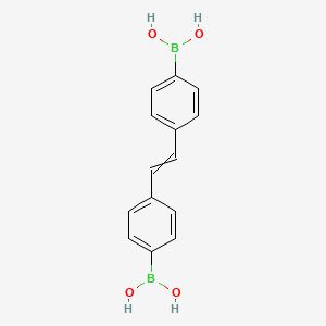 [Ethene-1,2-diyldi(4,1-phenylene)]diboronic acid