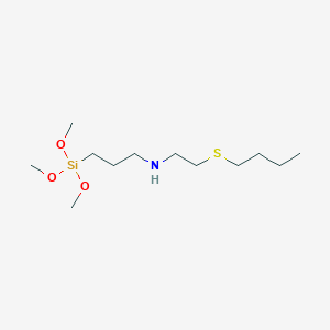 N-[2-(Butylsulfanyl)ethyl]-3-(trimethoxysilyl)propan-1-amine