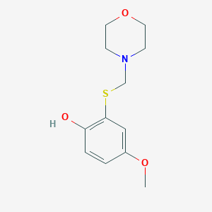 4-Methoxy-2-{[(morpholin-4-yl)methyl]sulfanyl}phenol