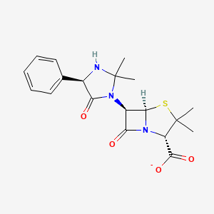 molecular formula C19H22N3O4S- B1257628 Hetacillin(1-) 