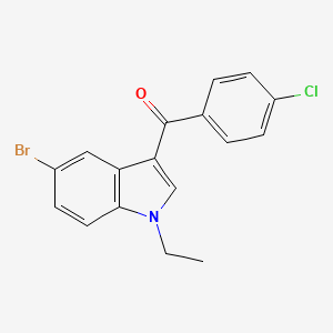 (5-Bromo-1-ethyl-1H-indol-3-yl)(4-chlorophenyl)methanone