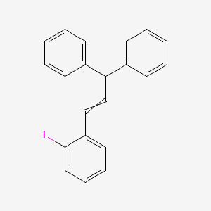 1,1'-[1-(2-Iodophenyl)prop-1-ene-3,3-diyl]dibenzene