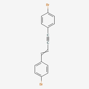 molecular formula C16H10Br2 B12576429 1,1'-(But-1-en-3-yne-1,4-diyl)bis(4-bromobenzene) CAS No. 500906-74-1