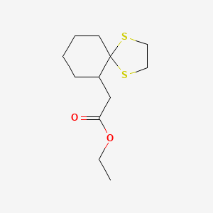 1,4-Dithiaspiro[4.5]decane-6-acetic acid, ethyl ester