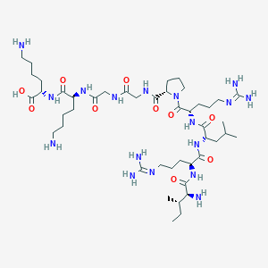 L-Isoleucyl-N~5~-(diaminomethylidene)-L-ornithyl-L-leucyl-N~5~-(diaminomethylidene)-L-ornithyl-L-prolylglycylglycyl-L-lysyl-L-lysine