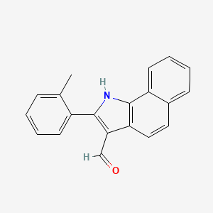 2-(2-methylphenyl)-1H-benzo[g]indole-3-carbaldehyde