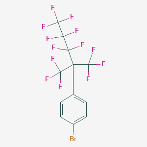 molecular formula C13H6BrF13 B125766 1-Bromo-4-(1H,1H-perfluoro-2,2-dimethylpentyl)benzene CAS No. 149068-60-0