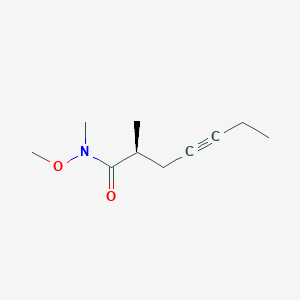 4-Heptynamide, N-methoxy-N,2-dimethyl-, (2S)-