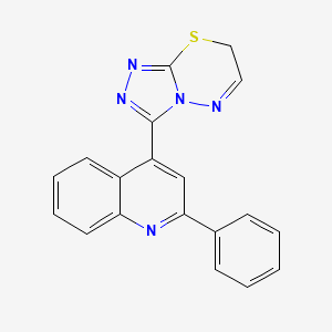 2-Phenyl-4-(7H-[1,2,4]triazolo[3,4-b][1,3,4]thiadiazin-3-yl)quinoline