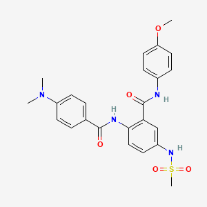 Benzamide, 2-[[4-(dimethylamino)benzoyl]amino]-N-(4-methoxyphenyl)-5-[(methylsulfonyl)amino]-