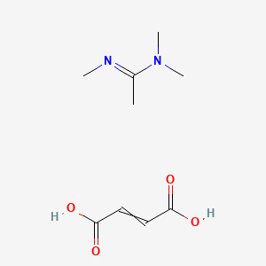 molecular formula C9H16N2O4 B12576777 But-2-enedioic acid--(1E)-N,N,N'-trimethylethanimidamide (1/1) CAS No. 188635-59-8