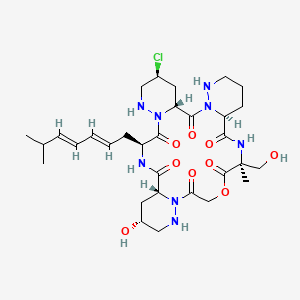 molecular formula C31H47ClN8O9 B1257678 Piperazimycin B 