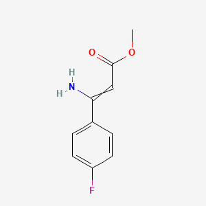 Methyl 3-amino-3-(4-fluorophenyl)prop-2-enoate