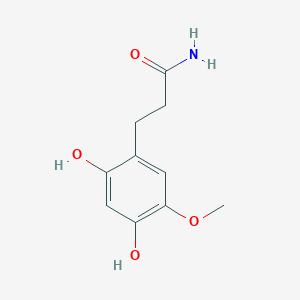 molecular formula C10H13NO4 B12576804 3-(2,4-Dihydroxy-5-methoxyphenyl)propanamide CAS No. 200056-51-5