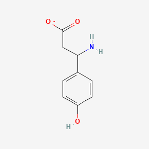 molecular formula C9H10NO3- B1257696 3-Amino-3-(4-hydroxyphenyl)propionate 