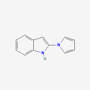 molecular formula C12H10N2 B1257697 2-(Azol-1-yl)indole 