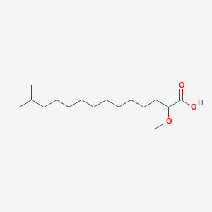 molecular formula C16H32O3 B1257711 2-Methoxy-13-methyltetradecanoic acid 