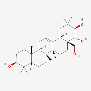 (3R,4R,4aR,6aR,6aS,6bR,8aR,10S,12aR,14bS)-4a-(hydroxymethyl)-2,2,6a,6b,9,9,12a-heptamethyl-1,3,4,5,6,6a,7,8,8a,10,11,12,13,14b-tetradecahydropicene-3,4,10-triol