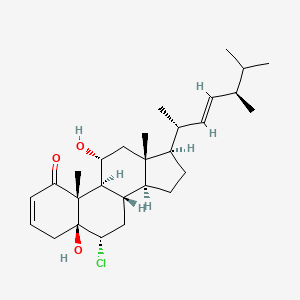 molecular formula C28H43ClO3 B1257719 Yonarasterol G 