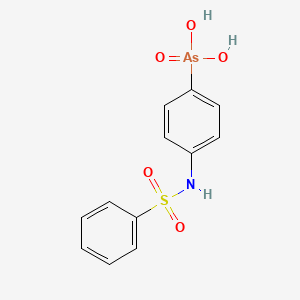 {4-[(Benzenesulfonyl)amino]phenyl}arsonic acid